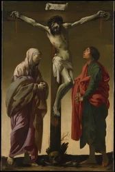 La Crucifixión con la Virgen y San Juan